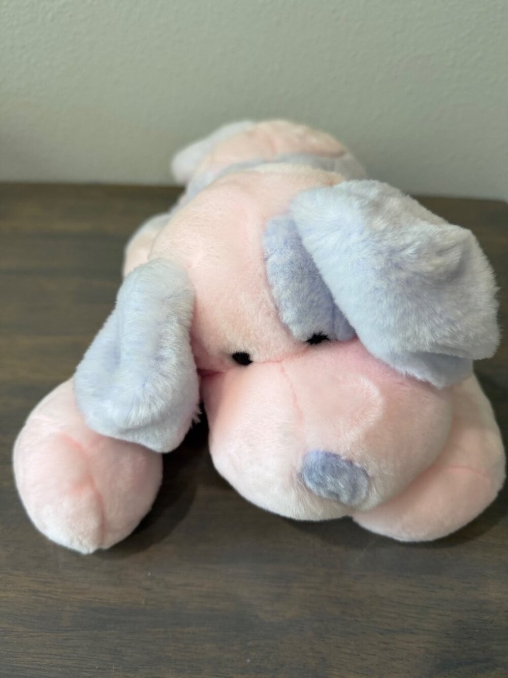 Vintage Animal Alley Pink Purple Puppy Dog Plush Stuffed Animal Toys R Us 2000